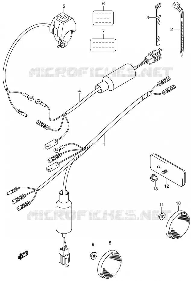 BEDRADING (MODELE K2/K3/K4/K5) Suzuki MOTO 80 JR 2005  JR80K5(P3/P28)