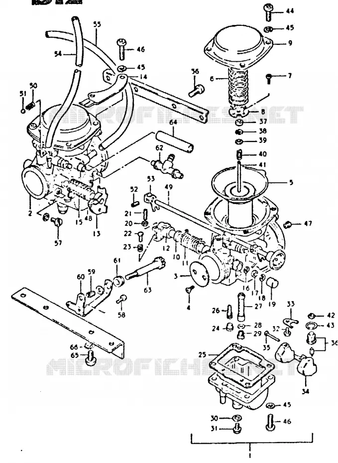 CARBURATOR Suzuki MOTO 400 GSX 1981  GSX400SX(T/X)