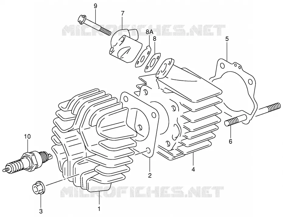 CILINDER Suzuki MOTO 50 JR 2000  JR50Y(P3/P28)