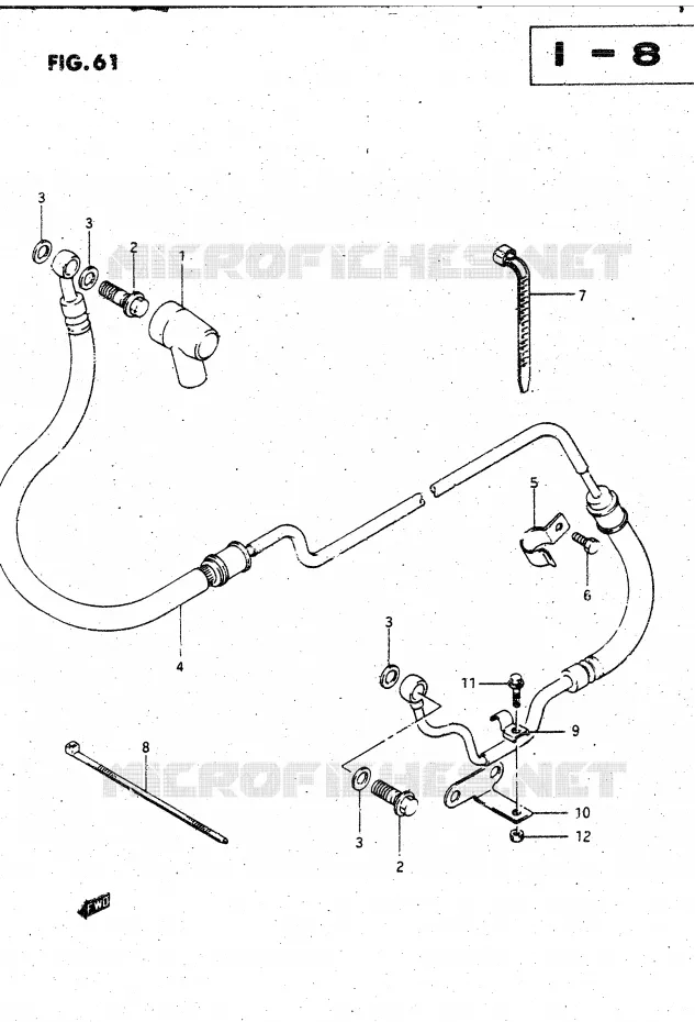 CLUTCH HOSE Suzuki MOTO 1400 CAVALCADE 1987  GV1400GDH(DG-DJ/CJ)