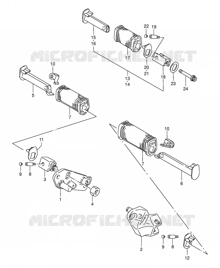 FOOTREST Suzuki MOTO 650 BOULEVARD 1996  LS650PT(E3/E28)