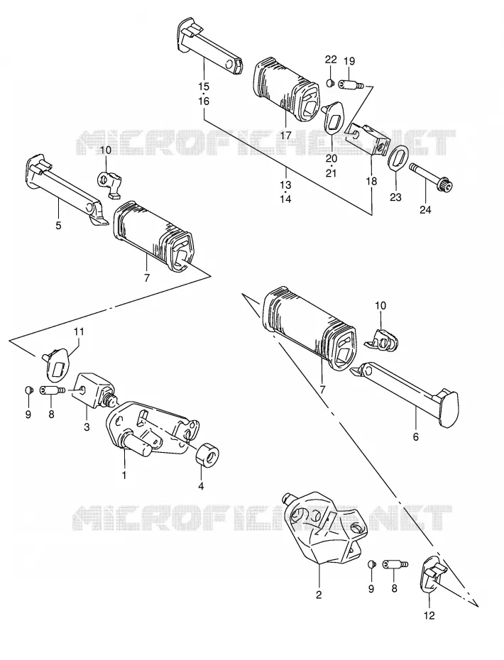 FOOTREST Suzuki MOTO 650 BOULEVARD 2006  LS650K6(E3/E28)