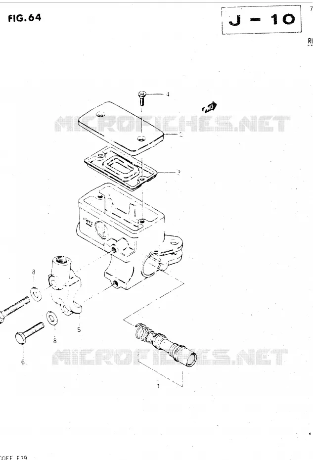 FRONT HOOFDREMCILINDER Suzuki MOTO 500 GSX-E 1984  GSX500ESE(E39)