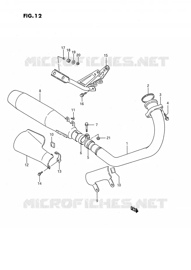 GELUIDDEMPER Suzuki MOTO 650 SAVAGE 1988  LS650PJ(E2)