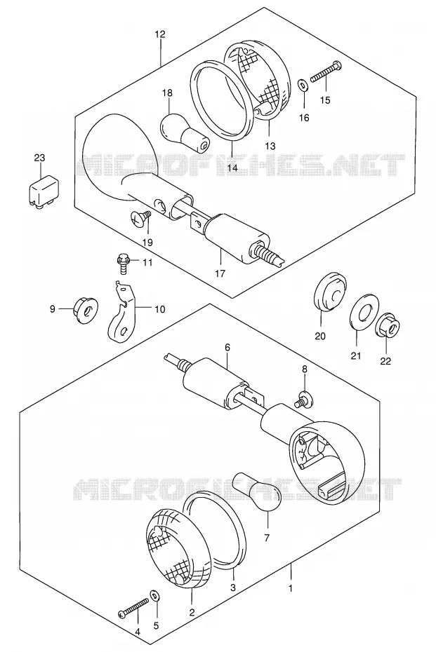 INDICATOREN Suzuki MOTO 250 MARAUDER 1999  GZ250X(E1)