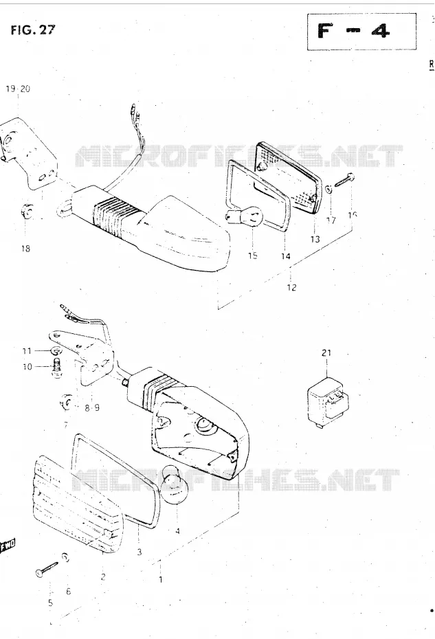 INDICATOREN Suzuki MOTO 500 GSX-E 1985  GSX500EF(E39)