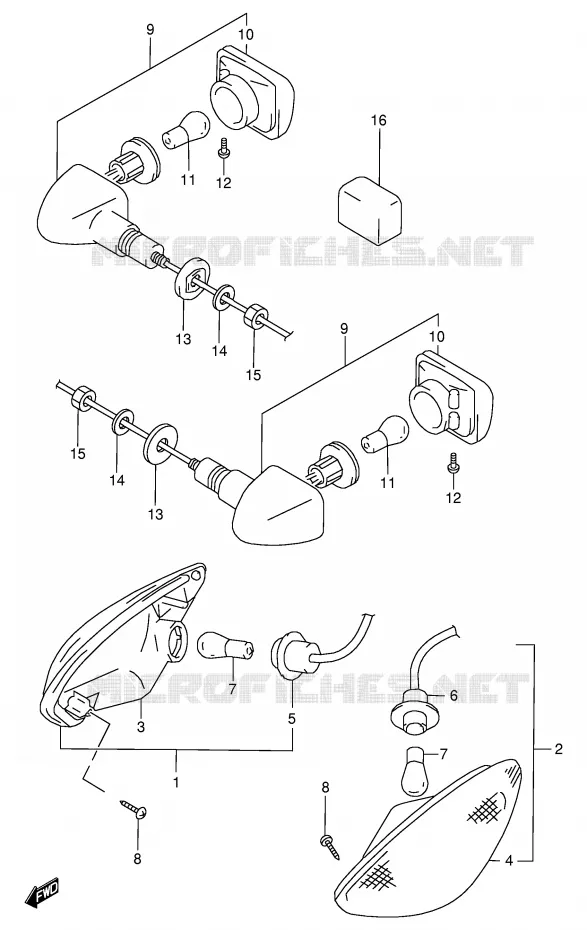 INDICATOREN Suzuki MOTO 600 GSX-F 2002  GSX600FUK2(E2)
