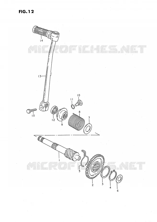 KICKSTARTER Suzuki MOTO 50 JR 1994  JR50R(P3)