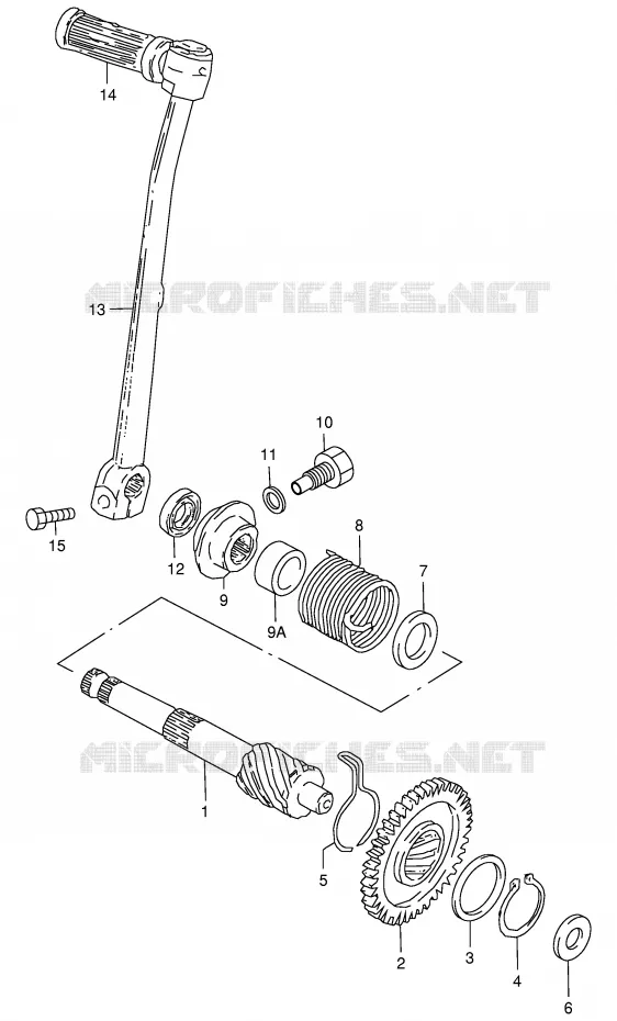KICKSTARTER Suzuki MOTO 50 JR 1996  JR50T(P3/P28)