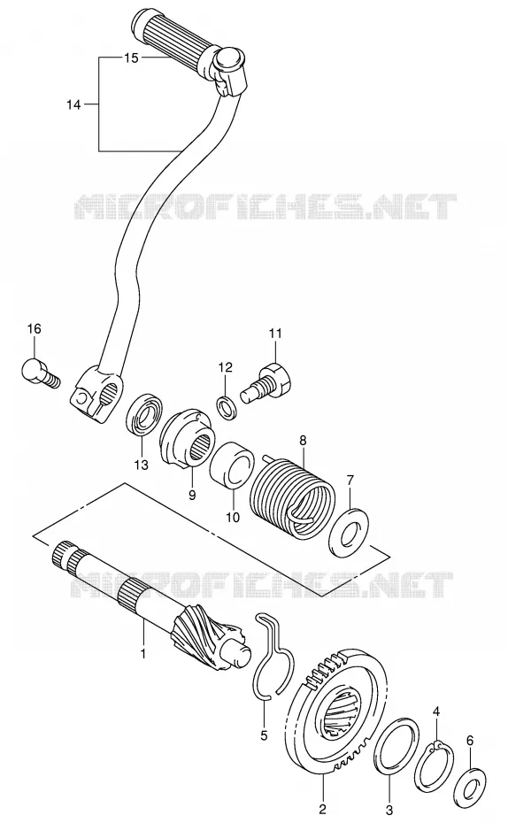 KICKSTARTER Suzuki MOTO 50 JR 2004  JR50K4(P3/P28)