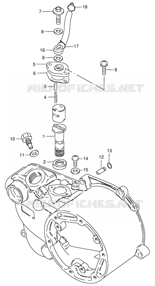 KOPPELINGSUMP - OLIEPOMP Suzuki MOTO 50 JR 1996  JR50T(P3/P28)