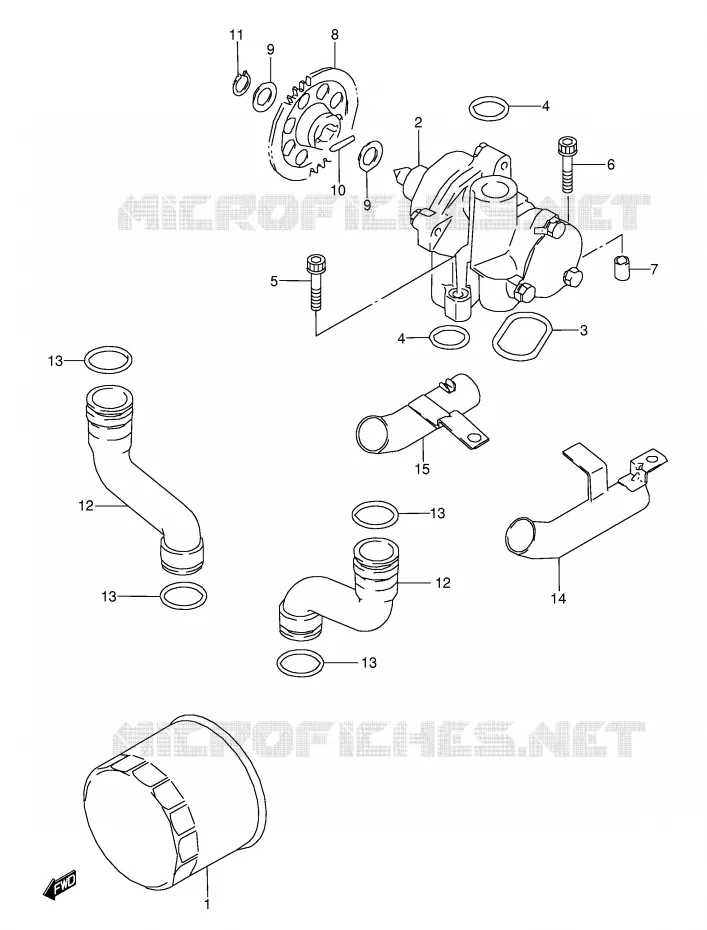 OLIEPOMP Suzuki MOTO 600 GSX-F 1988  GSX600FU2J(E2)