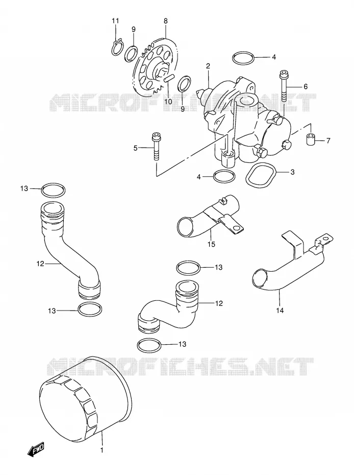 OLIEPOMP Suzuki MOTO 750 GSX-F 2002  GSX750FK2(E2)