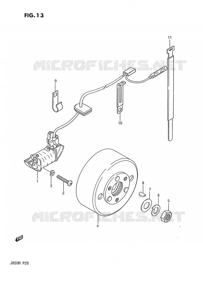 ONTSTEKING Suzuki MOTO 50 JR 1991  JR50M(P28)