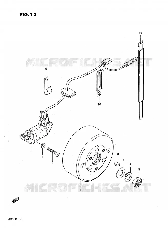 ONTSTEKING Suzuki MOTO 50 JR 1991  JR50M(P3)