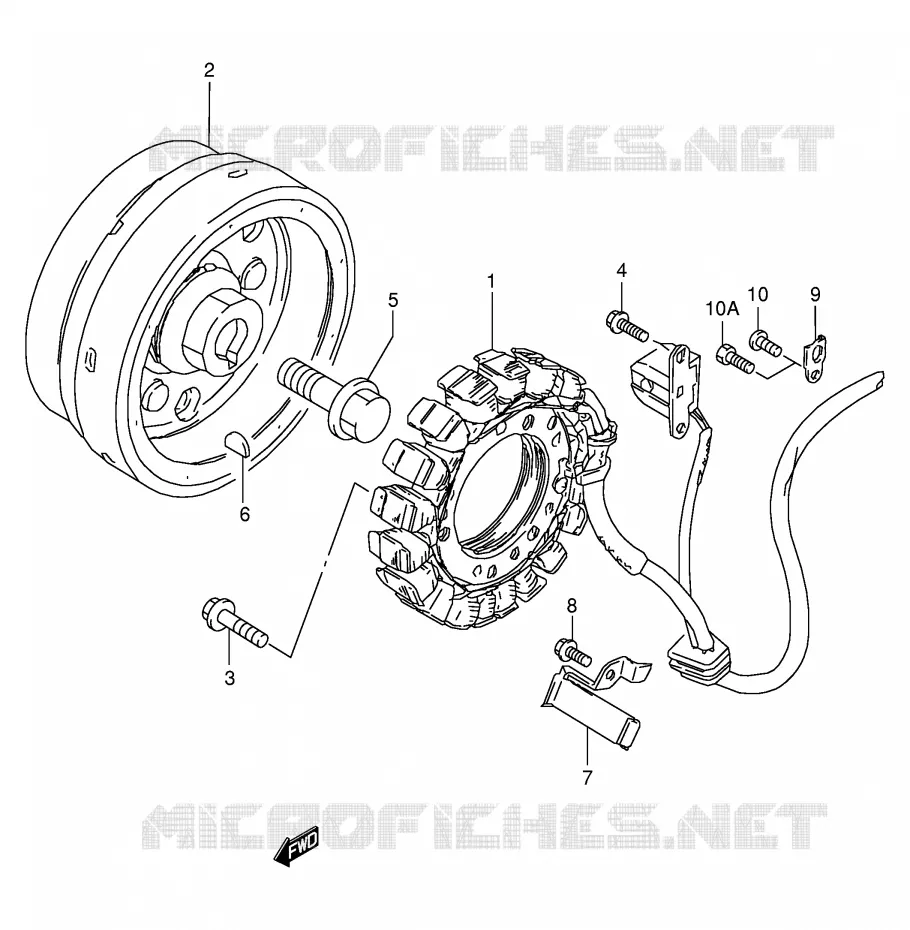 ONTSTEKING Suzuki MOTO 650 BOULEVARD 1999  LS650PX(E3/E28)