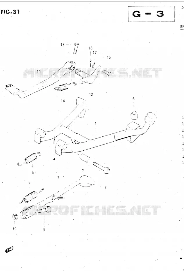 STAND Suzuki MOTO 500 GSX-E 1984  GSX500EE(E39)