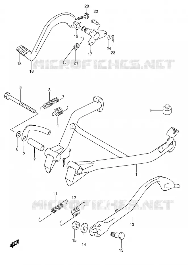 STAND Suzuki MOTO 600 GSX-F 1993  GSX600FU2P(E2)