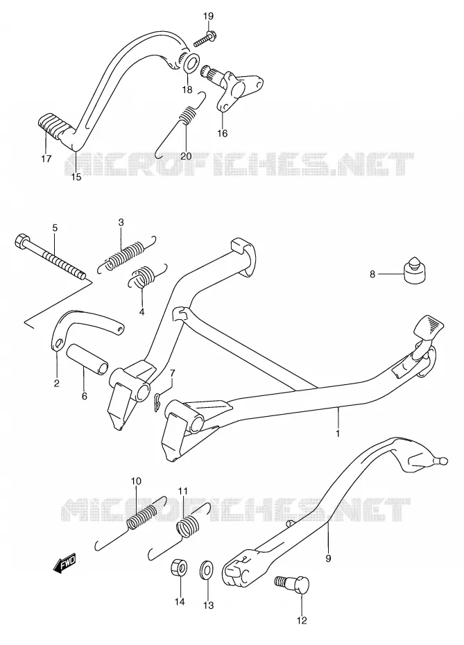 STAND Suzuki MOTO 750 GSX-F 1991  GSX750FM(E2)