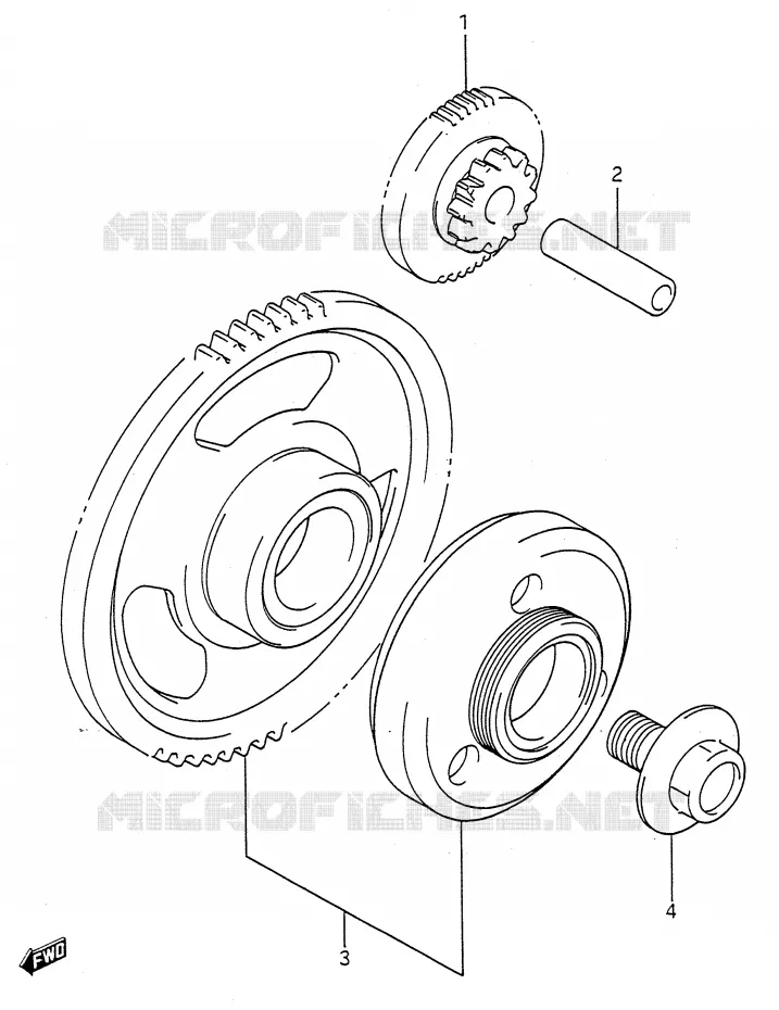 STARTMOTOR CLUTCH Suzuki MOTO 600 GSX-F 1994  GSX600FR(E28)