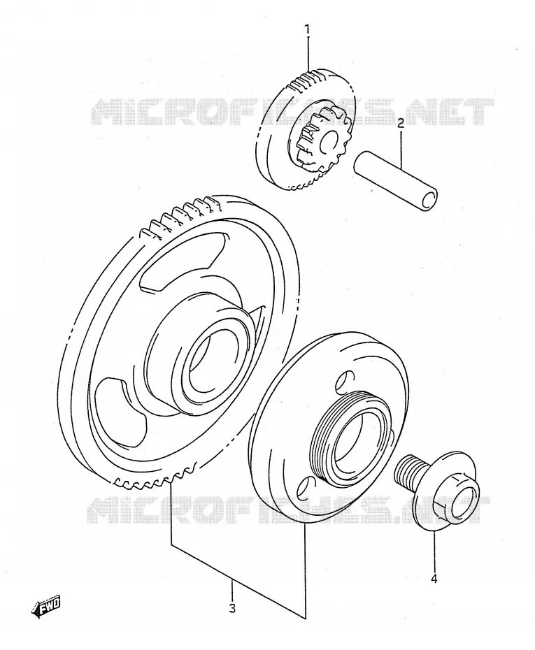 STARTMOTOR CLUTCH Suzuki MOTO 750 GSX-F 1995  GSX750FS(E28)