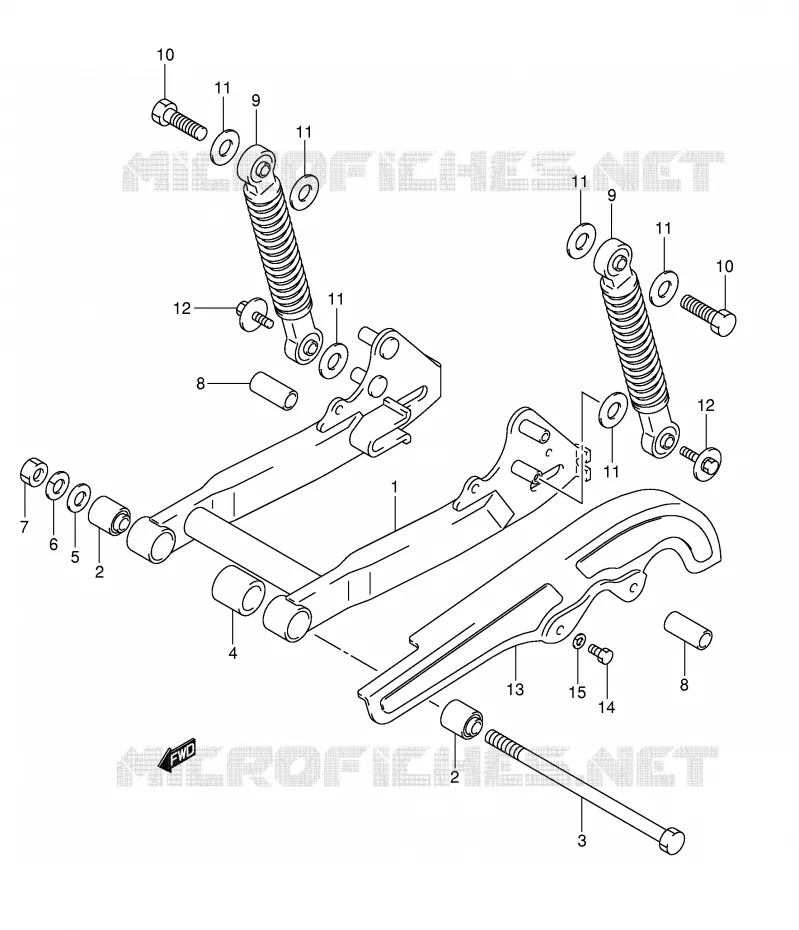 SWINGARM Suzuki MOTO 50 JR 2006  JR50K6(P3/P28)