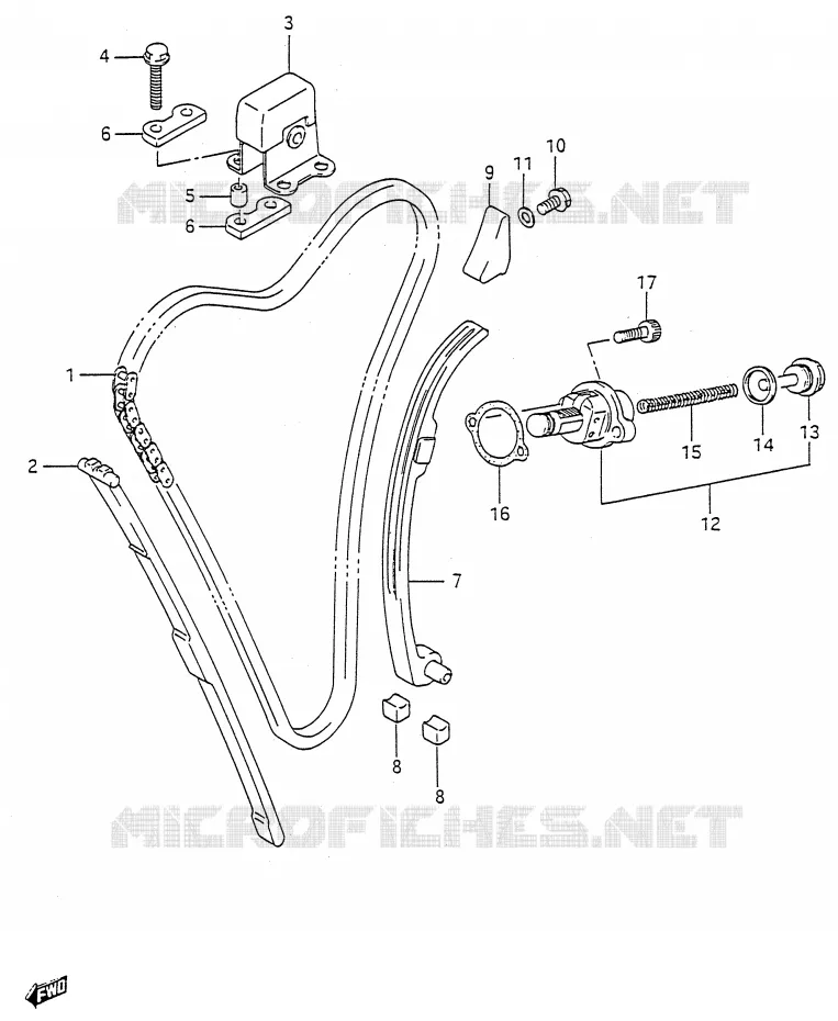 TIMING (MODELE J/K/L/M/N/P/R/S) Suzuki MOTO 600 GSX-F 1995  GSX600FS(E28)