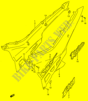 ACHTER KUIP  (MODELE R/S) voor Suzuki GSX-F 600 1992