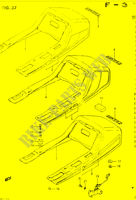 ACHTER KUIP   SEAT COWL (GSX400EE/EF/EG) voor Suzuki GSX 400 1984