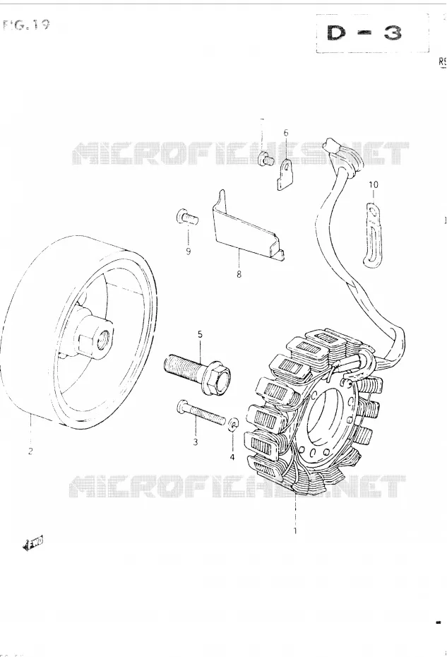 ALTERNATOR Suzuki MOTO 400 GSX 1986  GSX400SG(E2)