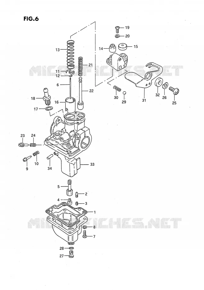 CARBURATOR Suzuki MOTO 50 JR 1992  JR50N(P3)