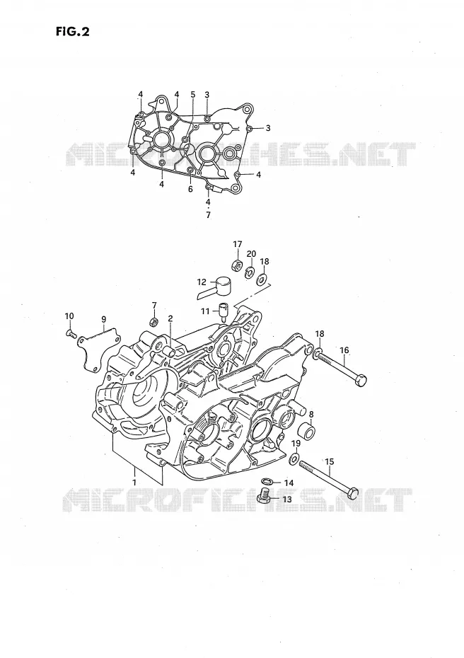 CASING Suzuki MOTO 50 JR 1992  JR50N(P28)