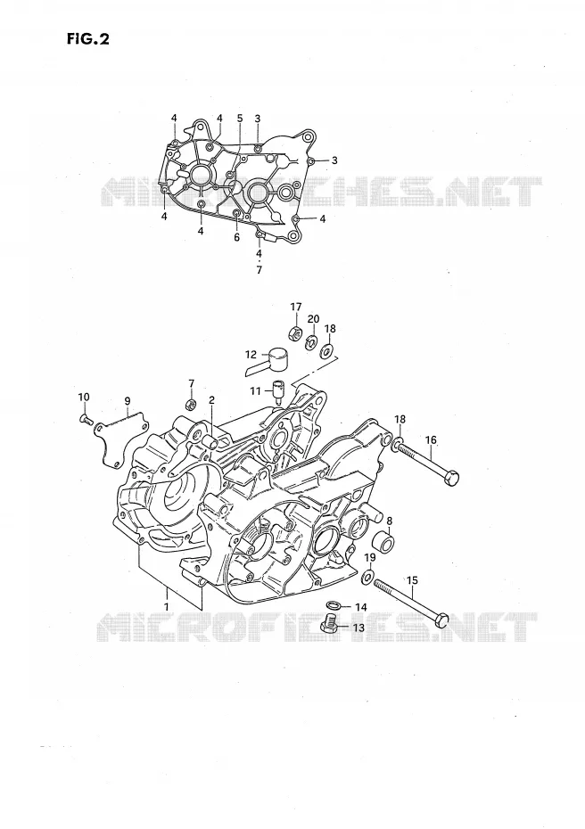 CASING Suzuki MOTO 50 JR 1994  JR50R(P3)