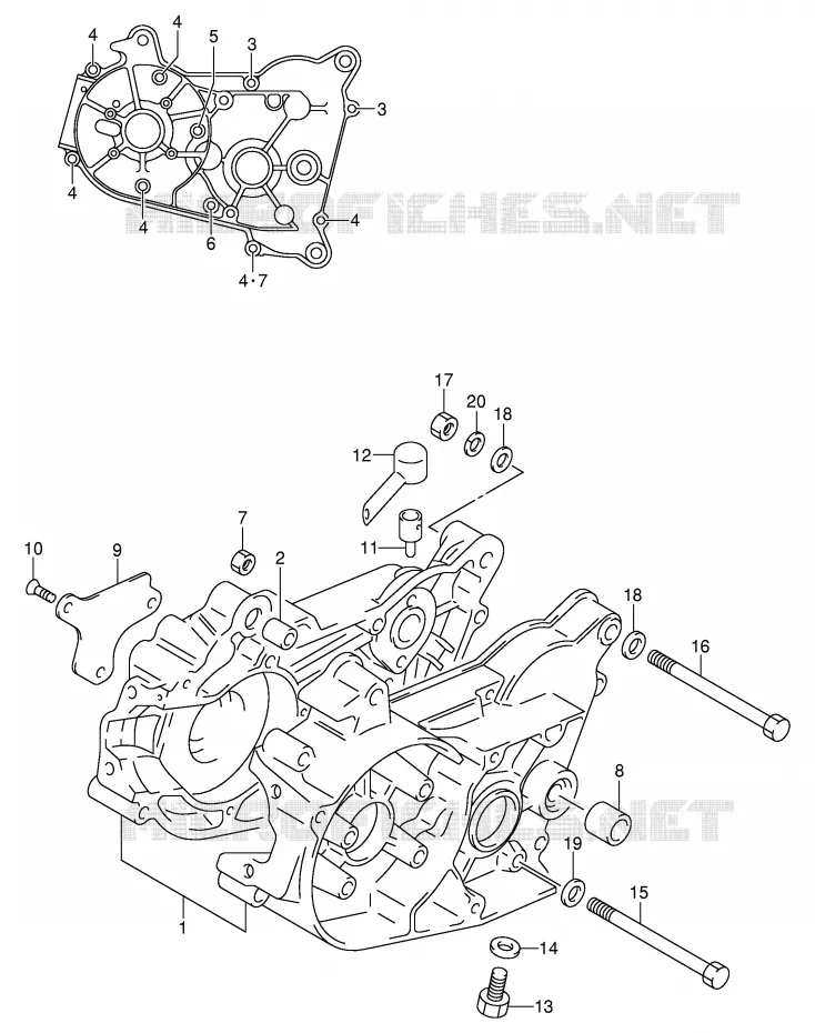 CASING Suzuki MOTO 50 JR 2002  JR50K2(P3/P28)