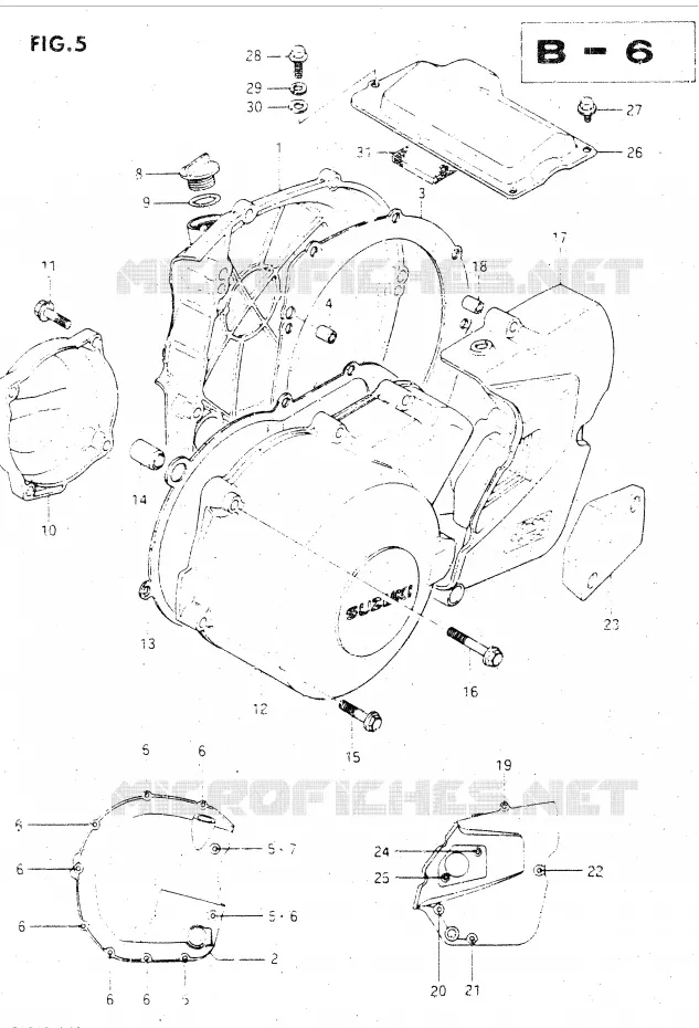 CASING Suzuki MOTO 500 GSX-E 1985  GSX500ESF(E39)