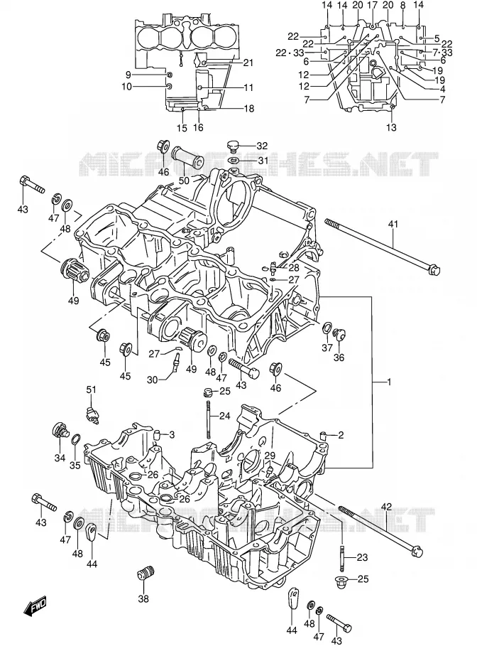 CASING Suzuki MOTO 600 GSX-F 1988  GSX600FUJ(E2)