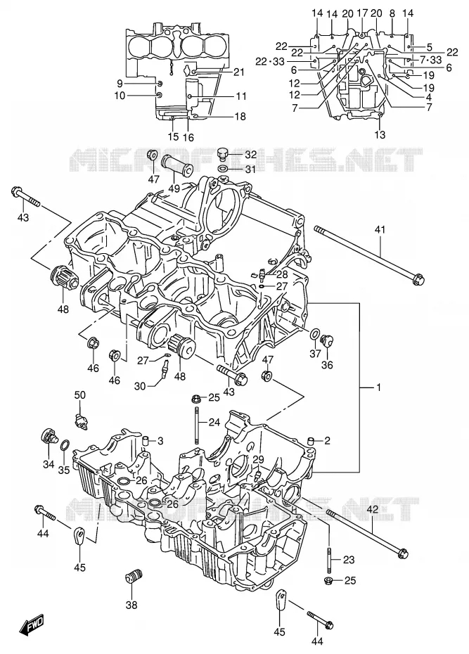 CASING Suzuki MOTO 600 GSX-F 1997  GSX600FU2V(E2)