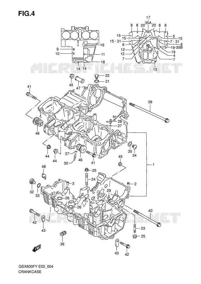 CASING Suzuki MOTO 600 GSX-F 1999  GSX600FX(E2)