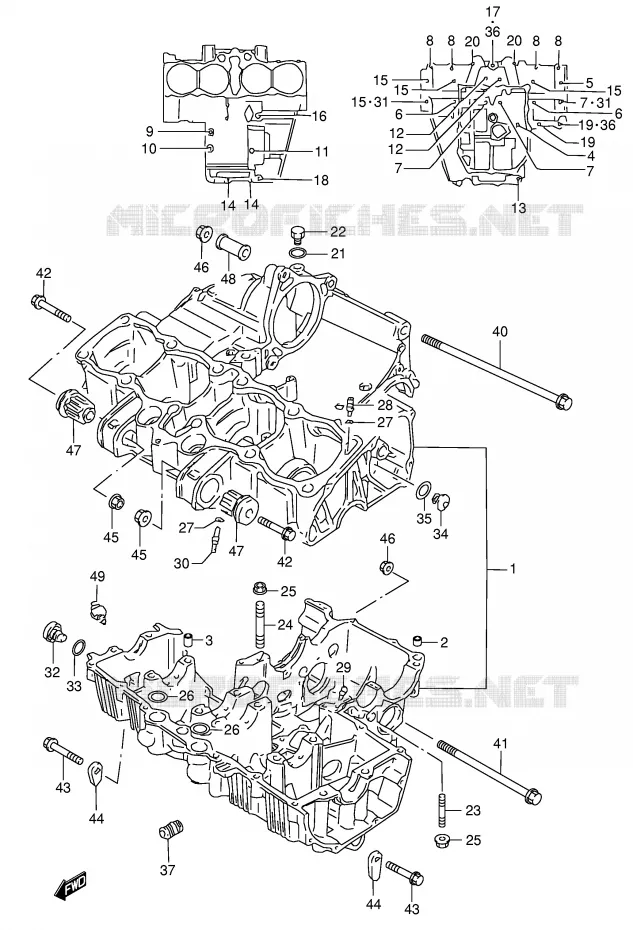 CASING Suzuki MOTO 600 GSX-F 2004  GSX600FK4(E2)