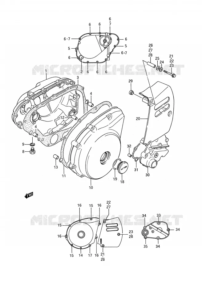 CASING Suzuki MOTO 650 BOULEVARD 1993  LS650P(E28)