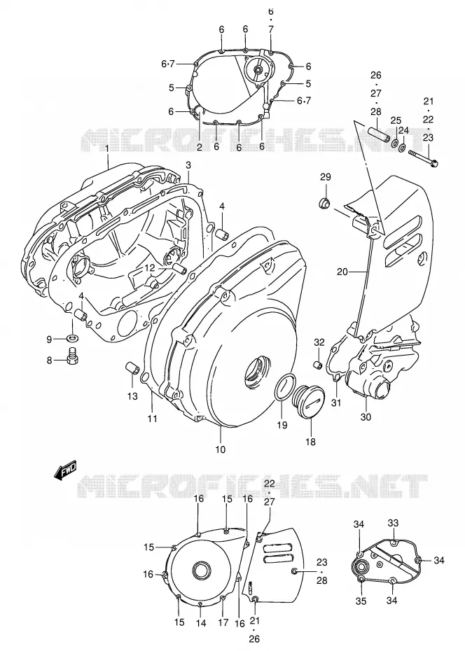 CASING Suzuki MOTO 650 BOULEVARD 2003  LS650PK3(E3/E28)