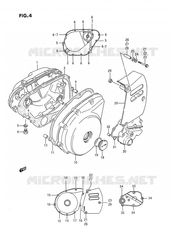 CASING Suzuki MOTO 650 SAVAGE 1989  LS650PK(E2)