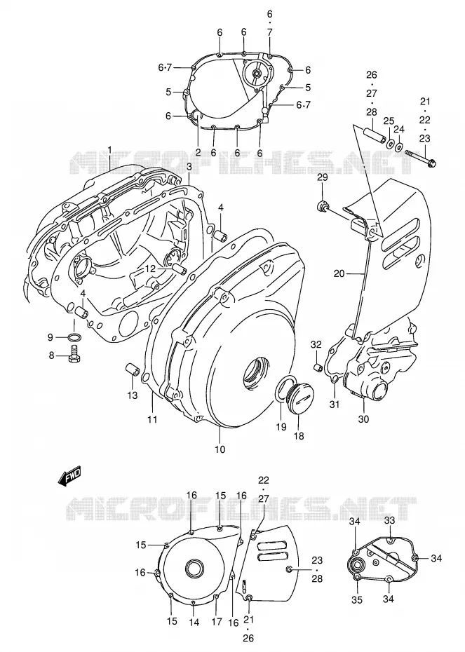 CASING Suzuki MOTO 650 SAVAGE 1997  LS650PV(E2)