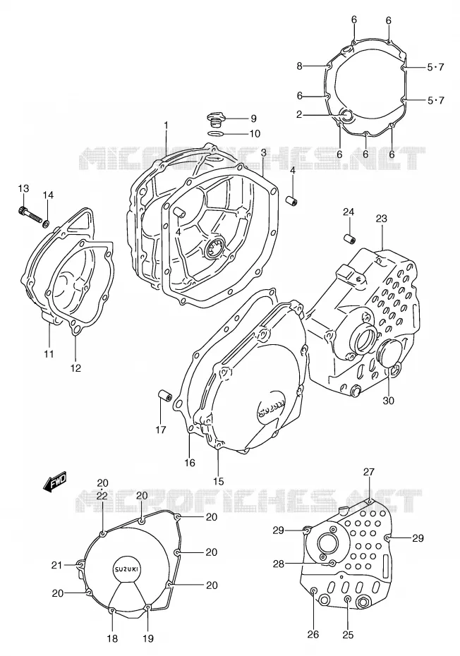 CASING Suzuki MOTO 750 GSX-F 1992  GSX750FN(E2)