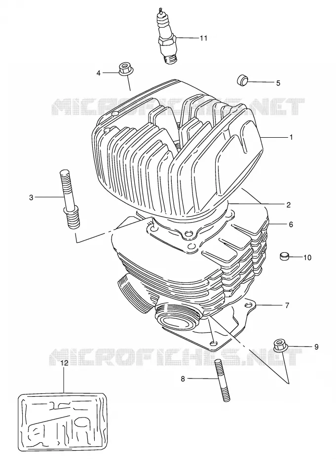 CILINDER Suzuki MOTO 125 Autres-modeles 1982  K125Z(E7)