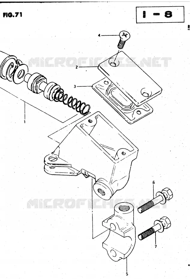 FRONT HOOFDREMCILINDER Suzuki MOTO 750 GSX-S 1982  GSX750SZ(E1)
