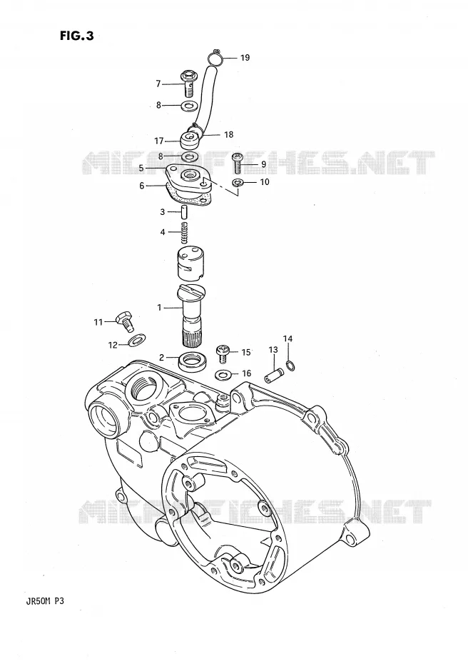 KOPPELINGSUMP - OLIEPOMP Suzuki MOTO 50 JR 1985  JR50F(P3)