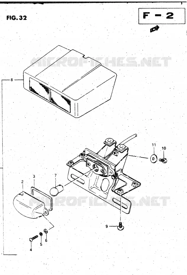 LICENTIE LAMP Suzuki MOTO 1400 CAVALCADE 1988  GV1400GDJ(DG-DJ/CJ)