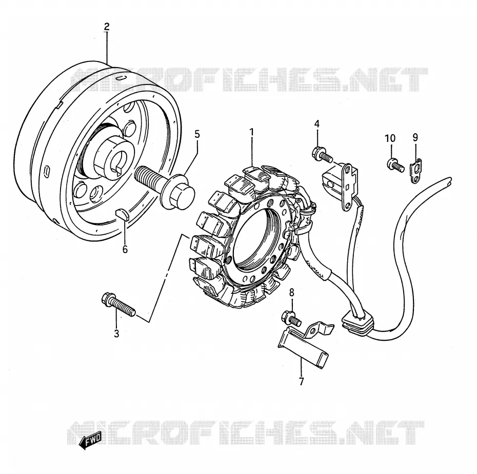 ONTSTEKING Suzuki MOTO 650 BOULEVARD 1992  LS650N(E28)