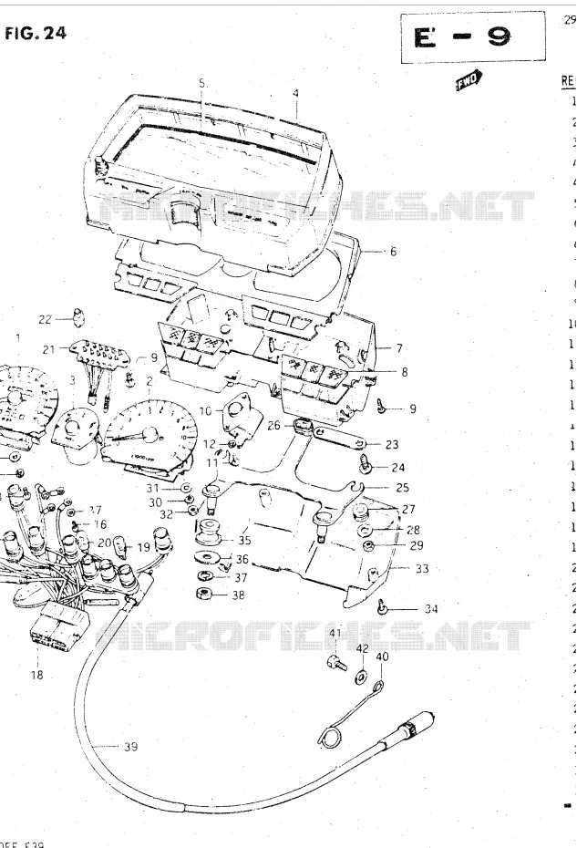 SNELHEIDSMETER (GSX500ESE/ESF) Suzuki MOTO 500 GSX-E 1984  GSX500ESE(E39)